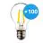 Flerpack 100x Noxion Lucent LED E27 Päron Filament Klar 4.5W 470lm - 840 Kallvit | Ersättare 40W