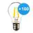 Flerpack 100x Noxion Lucent LED E27 Päron Filament Klar 7W 806lm - 840 Kallvit | Ersättare 60W