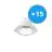 Flerpack 15x Noxion LED Downlight Apollo 9W 1100lm 60D - 840 Kallvit | 145mm - Utskärning   120mm - UGR 