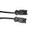 Noxion GST - Kompatibel Förlängningskabel Svart - Manlig + Kvinnlig - 3m - 3 pole 1,5mm2
