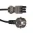 Noxion GST - Kompatibel Strömkabel Svart - Kvinnlig + Schuko Europlug - 3m - 3 pole 0.75mm2