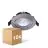 Flerpack 10x Noxion LED Lutningsbar Slim Spot Silver Runda 6W 550lm 60D - 927 Extra Varm Vit | 85mm - IP54 - Dimbar - Bästa Färgåtergivning