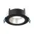 Noxion LED Spot Ares Djup ring Svart - med Inre Ring Silver | Utskärning   68mm - incl. GU10 Fitting