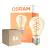 Flerpack 6x Osram Vintage 1906 LED Classic Slim E27 Päron Filament Guld 8W 806lm - 922 Extra Varm Vit | Bästa Färgåtergivning - Dimbar - Ersättare 60W