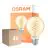 Flerpack 4x Osram Vintage 1906 LED E27 Globe Filament Twist Guld 8W 806lm - 922 Extra Varm Vit | Bästa Färgåtergivning - Dimbar - Ersättare 60W