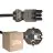 Flerpack 25x Noxion GST-Kompatibel Strömkabel - Kvinnlig + Schuko Europlug - Svart 1.5m - 3 pole 0.75mm2