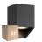 Flerpack 6x Nordlux Nico Vägglampa Fyrkant Aluminium Svart | Passande för 1x GU10