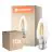 Flerpack 10x Ledvance Classic LED B22 Kronljus Filament Klar 3.4W 470lm - 827 Extra Varm Vit | Ersättare 40W