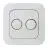 EcoDim Dimmerknapp DUO Busch-Jaeger Reflex incl. Rotary Lock Platta