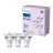 Flerpack 3x Philips LED Spot GU10 PAR16 5W 390lm 36D - 840 Kallvit