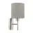 Eglo Vägglampa Pasteri Stål Satin Nickel | IP20 - Passande för 1x E27 