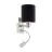 Eglo Vägglampa Pasteri Stål Satin Nickel 40 | IP20 - Inkl. Spot och Exkl. 1x E27