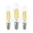 Flerpack 3x Eglo LED Kronljus E14 Filament Klar 21W 806lm - 827 Extra Varm Vit | Ersättare 60W