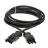 Lupa-con anslutningsstycke Sladd 3x 1,5  2m Svart EPCOM/3