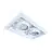 Noxion Infälld Spot Trimlös Pro 2x AR111 Lutningsbar Vit | Utskärning   314x164mm - G53 Sockel