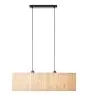 Brilliant Wimea Pendellampa Metall Svart Beige | Passande för 2x E27