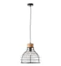 Brilliant Avia Pendellampa Metall Trä Svart | 350mm - Passande för 1x E27