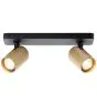 Brilliant Marty Taklampa Aluminium Sandig Svart Guld 10W 700lm - 830 Varm Vit | Inkl. 2x GU10