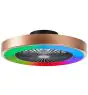 Brilliant Slimline Takfläkt Plast Metall Svart Guld 36W 4700lm - 830-865 CCT+RGB | 490mm - Fjärrkontroll Dimbar