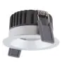 Ledvance LED Spot Fix Aluminium Silver 8W 680lm 36D - 930 Varm Vit | Utskärning   68mm - IP44 - Bästa färgåtergivning - Dimbar