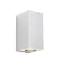Nordlux Canto Maxi Kubi 2 Vägglampa Aluminium Vit Up & Down | IP44 - Passande för 2x GU10