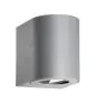 Nordlux Canto 2 Vägglampa Aluminium Grå Up & Down - 10.6W 500lm - 830 Varm Vit | IP44