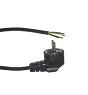 Noxion Power Strömkabel Svart - Schuko Europlug + Öppna ändar - 2m - 3 pole 0,75mm2