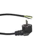 Noxion Power Strömkabel Svart - Schuko Europlug + Öppna ändar - 3m - 3 pole 0,75mm2