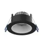 Noxion LED Spot Ares Djup Svart 6W 540lm 927-940 3CCT - med Inre Ring Vit | Utskärning   68mm