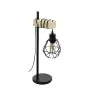 Eglo Bordslampa Townshend 5 Stål Trä Svart | IP20 - Passande för 1x E27 