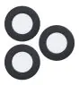Flerpack 3x Eglo Infälld Spot Fueva 6 Plast Svart 11.1W 1350lm - 827-840-865 CCT