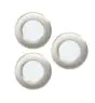 Flerpack 3x Eglo Infälld Spot Fueva 6 Plast Satin Nickel 11.1W 1350lm - 827-840-865 CCT