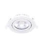 Noxion LED Lutningsbar Slim Spot Vit Runda 6W 350lm 60D - 920-930 Dim To Warm | 85mm - IP54 - Dimbar - Bästa Färgåtergivning
