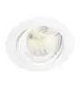 Any Lamp Infälld Spot Cirkulär Lutningsbar Vit | Utskärning   75mm - GU5.3 Sockel