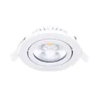 Noxion LED Lutningsbar Slim Spot Vit 6W 550lm - 930 Varm Vit | Utskärning   75mm - IP54 - Bästa färgåtergivning 