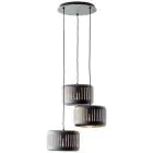 Brilliant Tyas Pendellampa Metall Svart Guld | 520mm - Passande för 3x E27