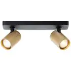 Brilliant Marty Taklampa Aluminium Sandig Svart Guld 10W 700lm - 830 Varm Vit | Inkl. 2x GU10