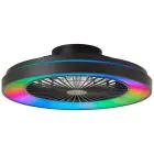 Brilliant Mazzaro Takfläkt Plast Svart 36W 4700lm - 830-865 CCT+RGB | 485mm - Fjärrkontroll Dimbar