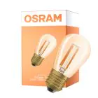 Osram Vintage 1906 LED E27 Edison Filament Guld 4.8W 360lm - 822 Extra Varm Vit | Dimbar - Ersättare 40W