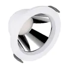 Ledvance LED Downlight Comfort Aluminium Vit 13W 1430lm 55D - 930-940 CCT | 116mm - Utskärning   100mm - IP44 - Bästa Färgåtergivning - UGR