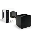 D'Lite Vägglampa Elingen Aluminium Svart Up & Down 2.9W 170lm - 830 Varm Vit | IP65 - Batteridriven - Ljussensor