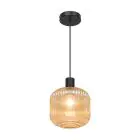 D'Lite Pendellampa Leffinge Ambar Glas | Passande För 1x E27