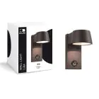 D'Lite Vägglampa Lira Svart 7W 600lm 830 Varm Vit | IP54 - Rörelsesensor