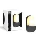 D'Lite Vägglampa Atos ABS Svart | IP54 - Passande för 1x E27 