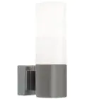 Nordlux Tangens Vägglampa Glas och Metall Grå | IP44 - Passande för E14