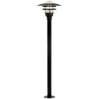 Nordlux Lønstrup 32 Piedestallampa Metall och Glas Svart | 320mm - IP44 - Passande för E27