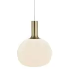 Nordlux Alton 25 Pendellampa Glas Vit | Passande för 1x E27