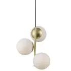 Nordlux Lilly Pendellampa Metall Mässing | Passande för 3x E14