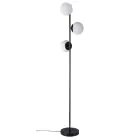 Nordlux Lilly Golvlampa Metall och Glas Svart | Passande för 3x E14