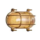 Nordlux Helford Vägglampa Glas Mässing | IP64 - Passande för E27
